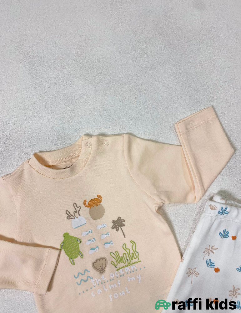 Möcüzə 2-li pijama dəst -Türkiyə istehsalı pambıq uşaq geyimi|Raffi Kids