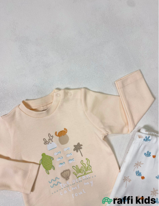 Möcüzə 2-li pijama dəst -Türkiyə istehsalı pambıq uşaq geyimi|Raffi Kids