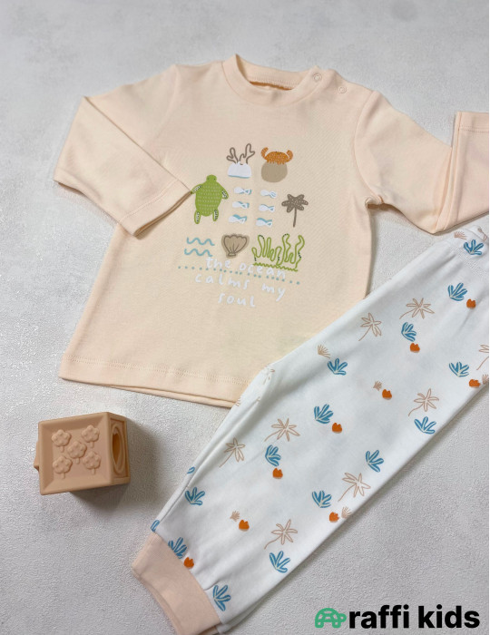 Möcüzə 2-li pijama dəst -Türkiyə istehsalı pambıq uşaq geyimi|Raffi Kids