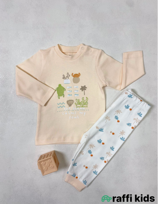 Möcüzə 2-li pijama dəst -Türkiyə istehsalı pambıq uşaq geyimi|Raffi Kids