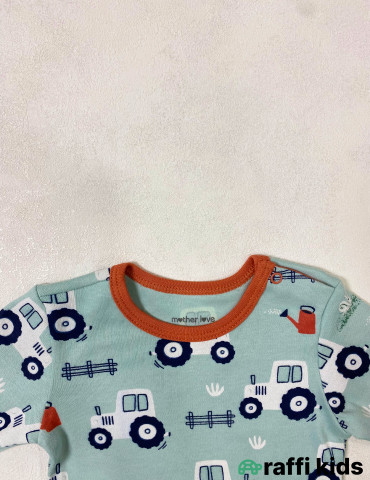 Traktor uzunqol body -Türkiyə istehsalı pambıq uşaq geyimi|Raffi Kids 2