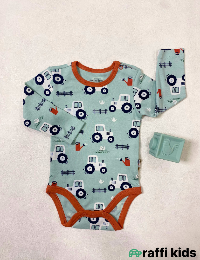 Traktor uzunqol body -Türkiyə istehsalı pambıq uşaq geyimi|Raffi Kids