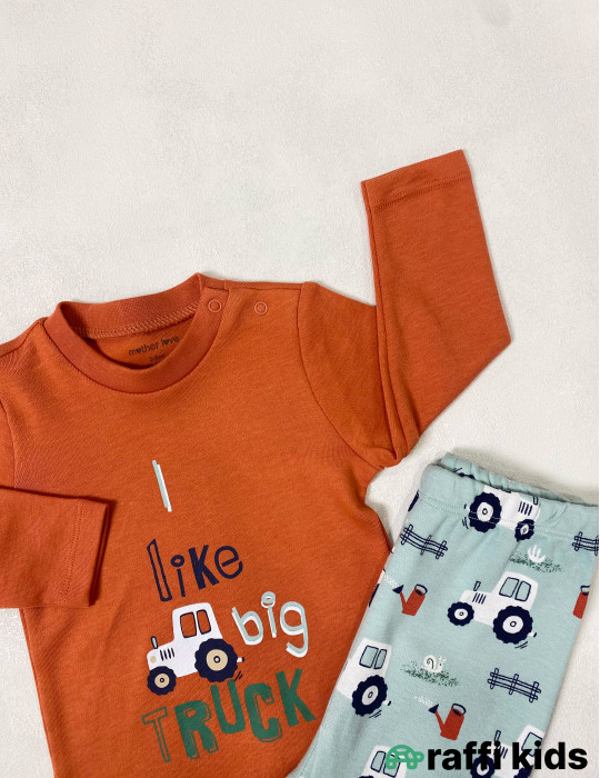 Traktor uzunqol body -Türkiyə istehsalı pambıq uşaq geyimi|Raffi Kids