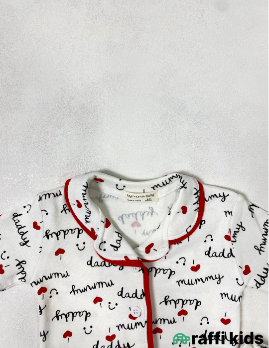 Mammy and daddy 2-li pijama dəst -Türkiyə istehsalı pambıq uşaq geyimi|Raffi Kids