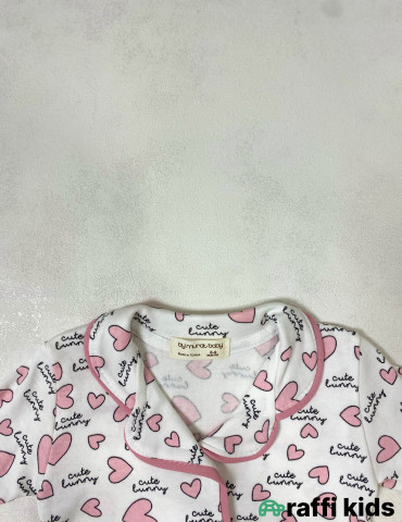 Cute bunny 2-li pijama dəst -Türkiyə istehsalı pambıq uşaq geyimi|Raffi Kids 2