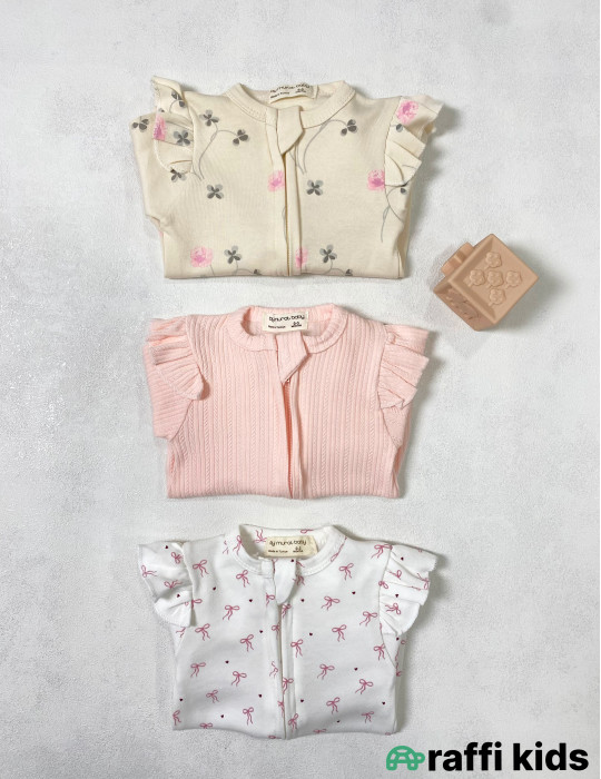 Celine 3-lü ayaqı bağlı tulum set -Türkiyə istehsalı pambıq uşaq geyimi|Raffi Kids