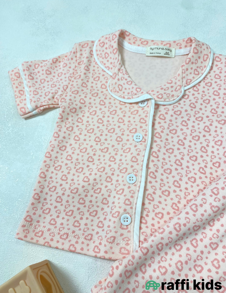 Sakura 2-li pijama dəst -Türkiyə istehsalı pambıq uşaq geyimi|Raffi Kids