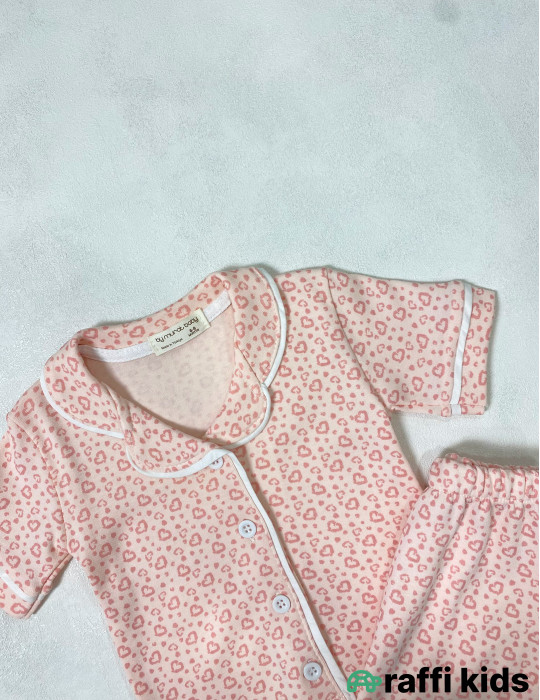 Sakura 2-li pijama dəst -Türkiyə istehsalı pambıq uşaq geyimi|Raffi Kids