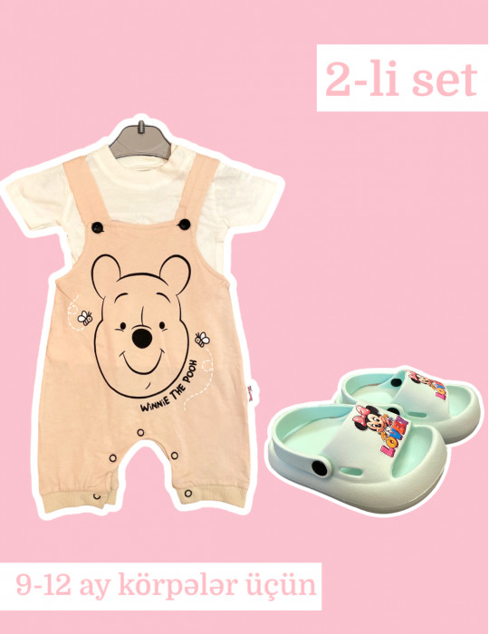 0-18 aylıq uşaqlar üçün yay sezon qisaqol sortik dəsti | sun and surf