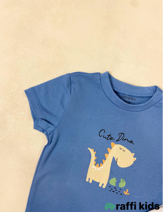 Little dino 2-li dəst -Türkiyə istehsalı pambıq uşaq geyimi|Raffi Kids