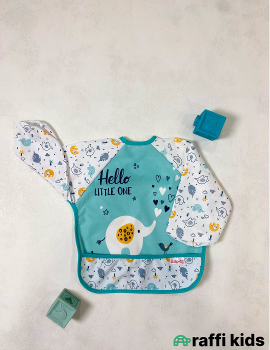 Hello little one uzunqol önlük -Türkiyə istehsalı uşaq geyimi|Raffi Kids