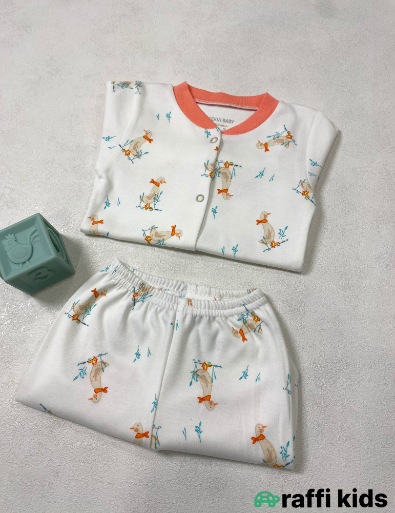 Goose 2-li pijama dəst -Türkiyə istehsalı pambıq uşaq geyimi|Raffi Kids