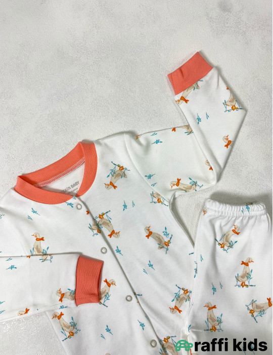 Goose 2-li pijama dəst -Türkiyə istehsalı pambıq uşaq geyimi|Raffi Kids