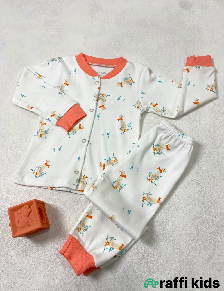 Goose 2-li pijama dəst -Türkiyə istehsalı pambıq uşaq geyimi|Raffi Kids