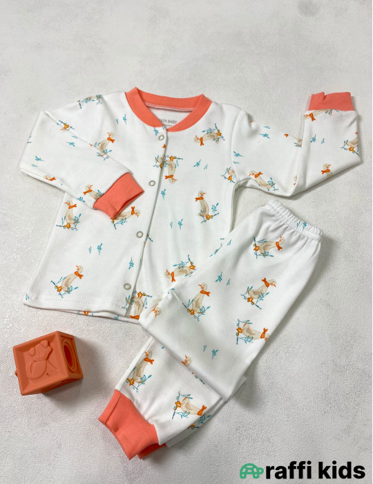 Goose 2-li pijama dəst -Türkiyə istehsalı pambıq uşaq geyimi|Raffi Kids