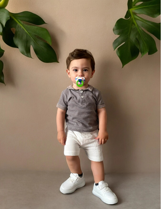 0-18 aylıq uşaqlar üçün yay sezon qisaqol sortik dəsti | sun and surf