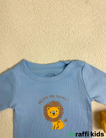 Roar uzunqol body -Türkiyə istehsalı pambıq uşaq geyimi|Raffi Kids 2