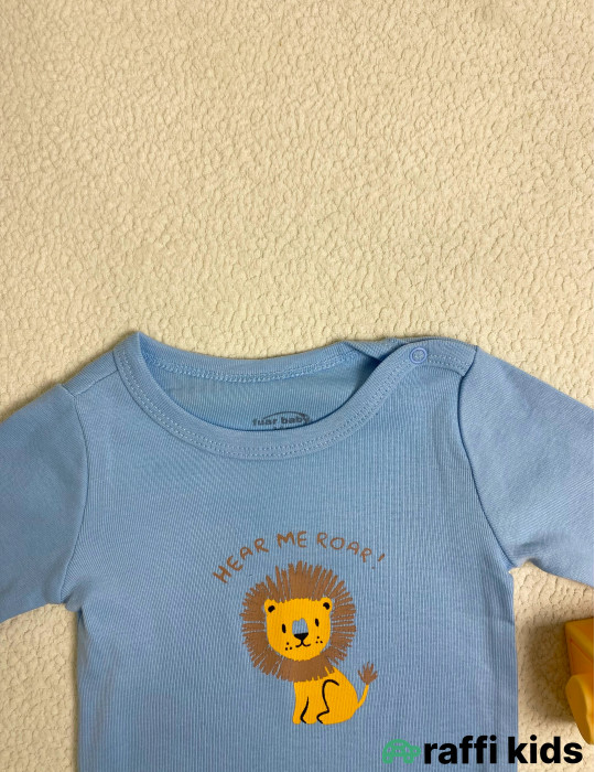Roar uzunqol body -Türkiyə istehsalı pambıq uşaq geyimi|Raffi Kids