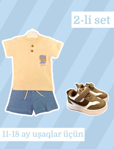 2-li set dəst, sneaker (11-18 ay körpələr üçün)