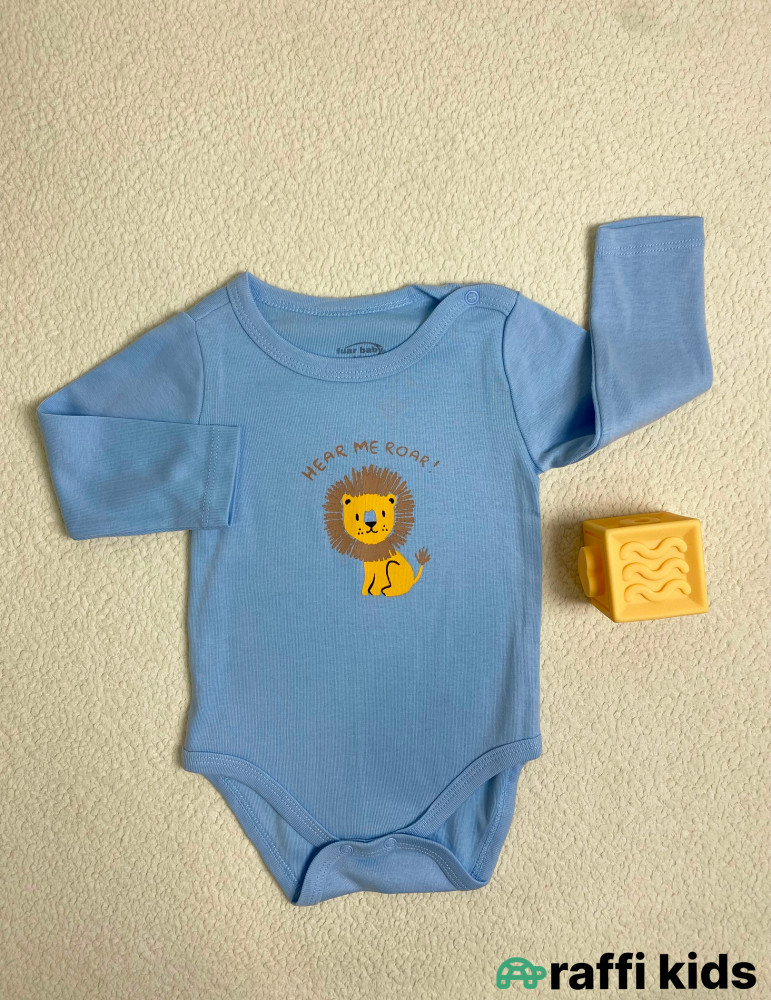 Roar uzunqol body -Türkiyə istehsalı pambıq uşaq geyimi|Raffi Kids
