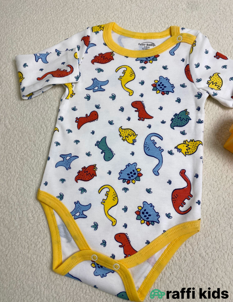 Dino uzunqol body -Türkiyə istehsalı pambıq uşaq geyimi|Raffi Kids