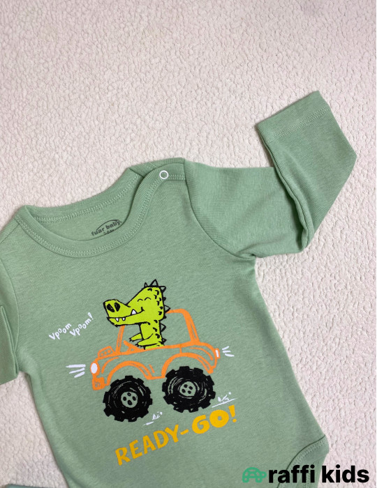 Timsah uzunqol body -Türkiyə istehsalı pambıq uşaq geyimi|Raffi Kids
