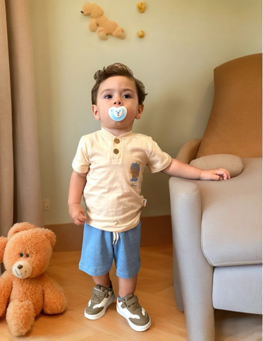 0-18 aylıq uşaqlar üçün yay sezon qisaqol sortik dəsti | sun and surf