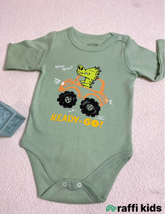Timsah uzunqol body -Türkiyə istehsalı pambıq uşaq geyimi|Raffi Kids
