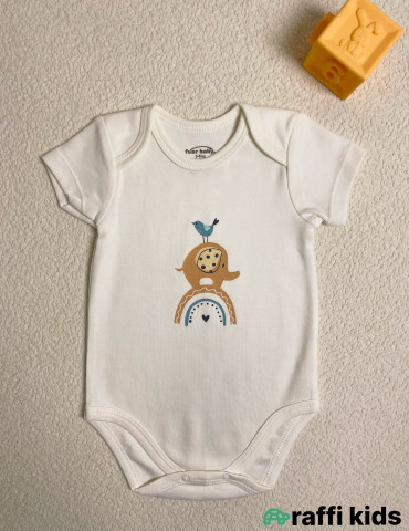 Dostlar qısaqol body -Türkiyə istehsalı pambıq uşaq geyimi|Raffi Kids
