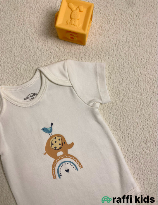 Dostlar qısaqol body -Türkiyə istehsalı pambıq uşaq geyimi|Raffi Kids
