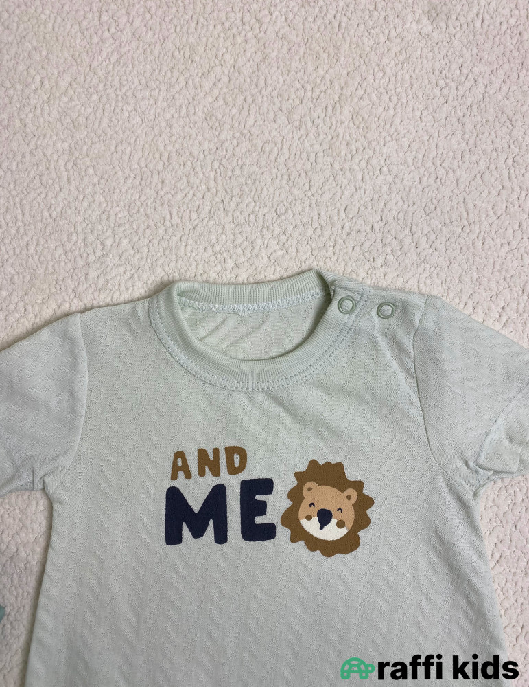 And me şort tulum -Türkiyə istehsalı pambıq uşaq geyimi|Raffi Kids