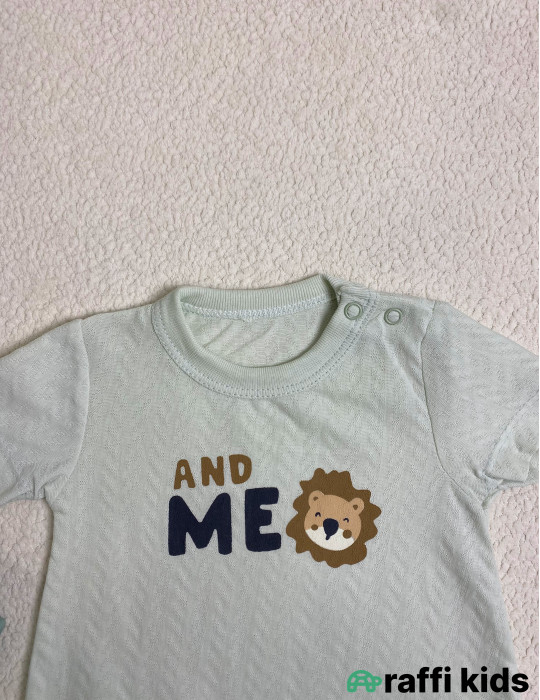 And me şort tulum -Türkiyə istehsalı pambıq uşaq geyimi|Raffi Kids