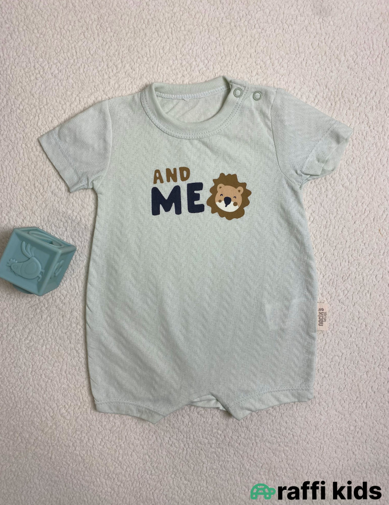 And me şort tulum -Türkiyə istehsalı pambıq uşaq geyimi|Raffi Kids