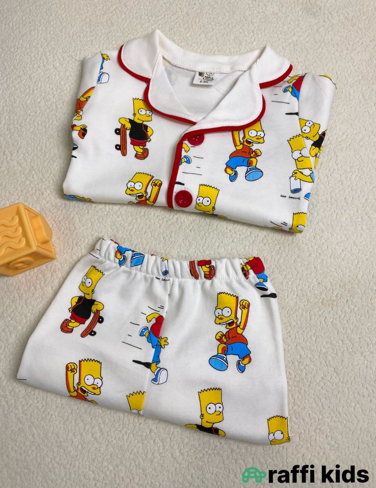 Simpsons 2-li pijama dəst -Türkiyə istehsalı pambıq uşaq geyimi|Raffi Kids