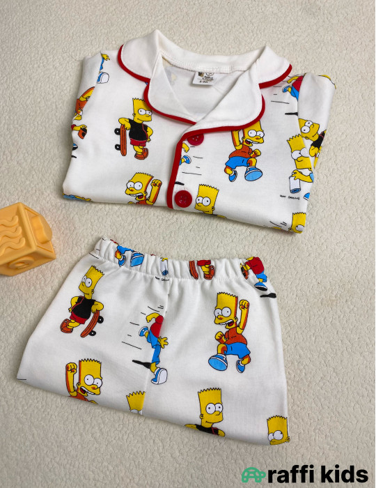 Simpsons 2-li pijama dəst -Türkiyə istehsalı pambıq uşaq geyimi|Raffi Kids