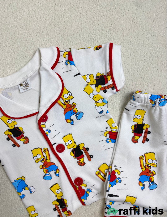 Simpsons 2-li pijama dəst -Türkiyə istehsalı pambıq uşaq geyimi|Raffi Kids