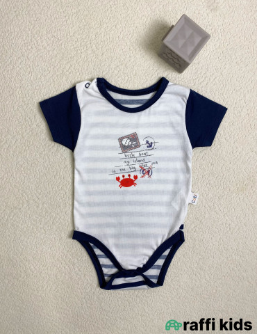 Dəniz qısaqol body -Türkiyə istehsalı pambıq uşaq geyimi|Raffi Kids