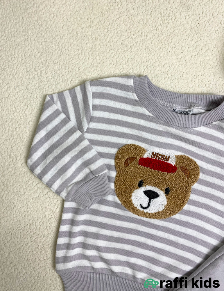 Little bear 2-li dəst -Türkiyə istehsalı pambıq uşaq geyimi|Raffi Kids