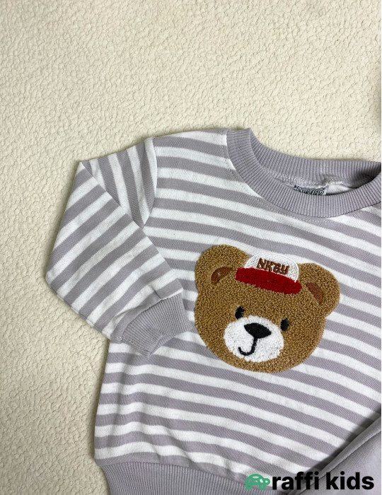 Little bear 2-li dəst -Türkiyə istehsalı pambıq uşaq geyimi|Raffi Kids