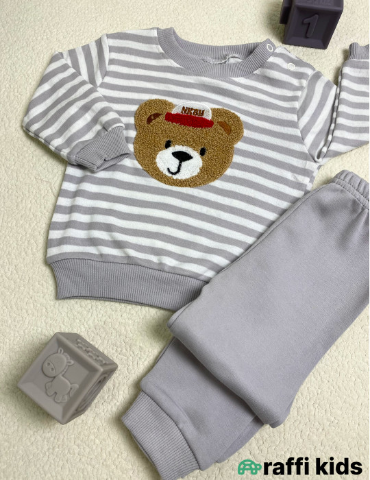 Little bear 2-li dəst -Türkiyə istehsalı pambıq uşaq geyimi|Raffi Kids