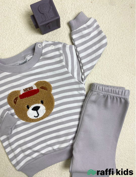 Little bear 2-li dəst -Türkiyə istehsalı pambıq uşaq geyimi|Raffi Kids