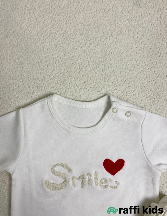 Smile 2-li dəst -Türkiyə istehsalı pambıq uşaq geyimi|Raffi Kids