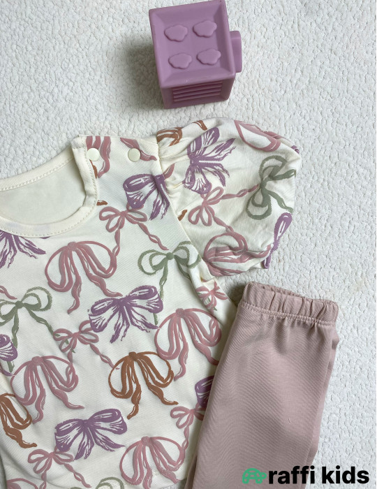 Jane 2-li dəst -Türkiyə istehsalı pambıq uşaq geyimi|Raffi Kids