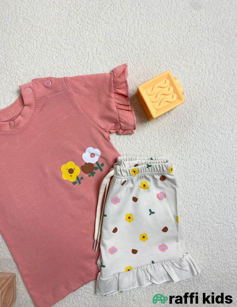 0-18 aylıq uşaqlar üçün yay sezon qisaqol sortik dəsti | Raffi Kids