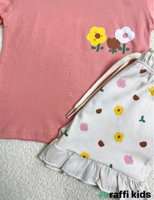 0-18 aylıq uşaqlar üçün yay sezon qisaqol sortik dəsti | Raffi Kids