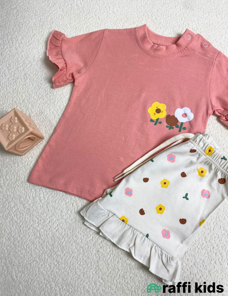 0-18 aylıq uşaqlar üçün yay sezon qisaqol sortik dəsti | Raffi Kids