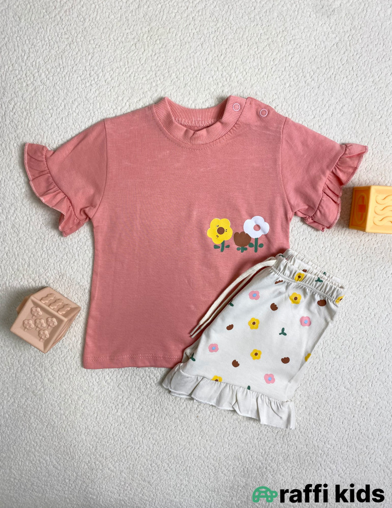 0-18 aylıq uşaqlar üçün yay sezon qisaqol sortik dəsti | Raffi Kids