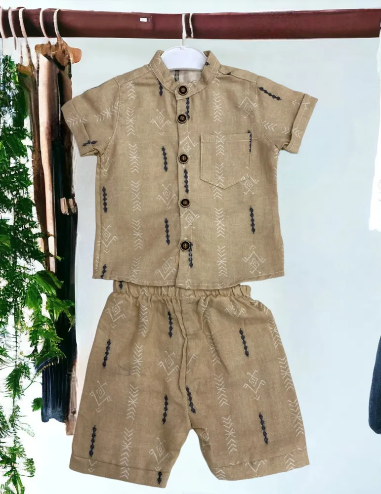 0-18 aylıq uşaqlar üçün yay sezon qisaqol sortik dəsti | sun and surf