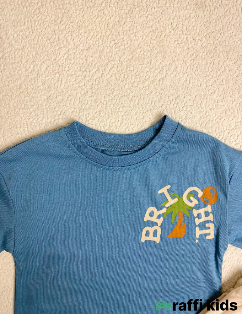 Bright 2-li dəst  -Türkiyə istehsalı pambıq uşaq geyimi|Raffi Kids
