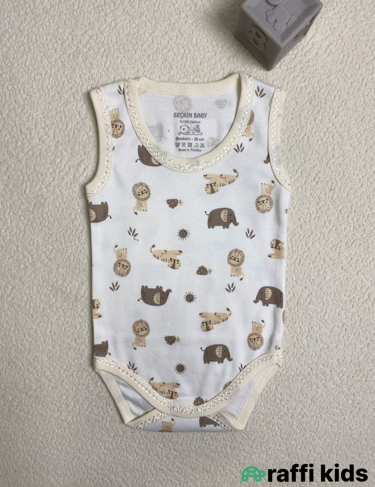 Dostlar qolsuz body -Türkiyə istehsalı pambıq uşaq geyimi|Raffi Kids